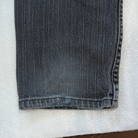 Levi's 511 Black Distressed Denim Jeans Boys Size 27x27 - Picture 11 of 14